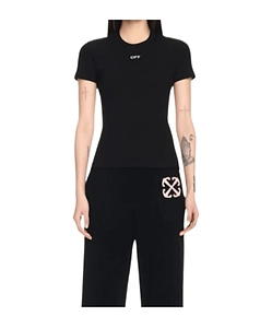 Off-White Off Stamp Ribbed T-Shirt