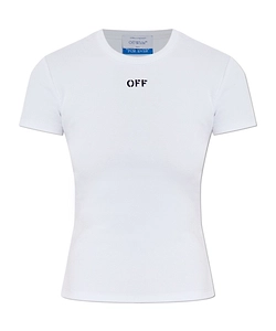 Off-White Off Stamp Ribbed T-Shirt