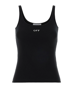 Off-White Off Stamp Rib Tank Top
