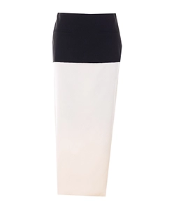 Patrizia Pepe Color Block Midi Skirt