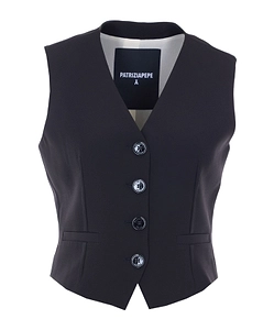 Patrizia Pepe Buttoned Sleeveless Jacket