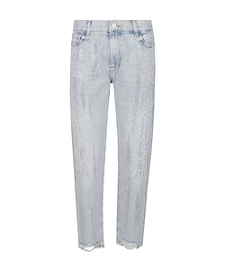 Patrizia Pepe Embellished Distressed Cigarette Jeans