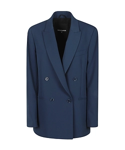 Patrizia Pepe Oversized Double-Breasted Blazer