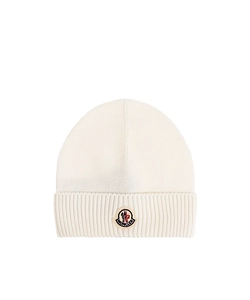 Moncler Enfant Logo Patch Beanie
