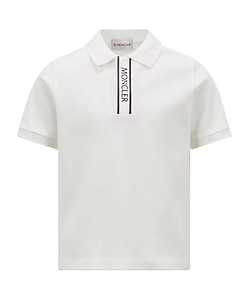 Moncler Enfant Logo Trim Polo Shirt