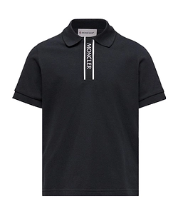 Moncler Enfant Logo-Trimmed Short-Sleeved Polo Shirt