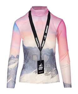 Patrizia Pepe Printed High Neck Top