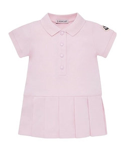 Moncler Enfant Pleated Short-Sleeved Polo Shirt Dress