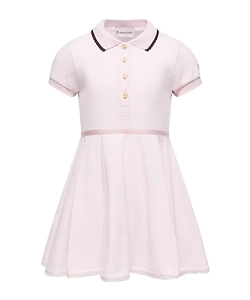 Pleated Polo Shirt Dress