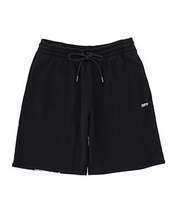 Off-White Printed Drawstring Shorts