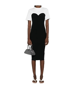 Patrizia Pepe Sweetheart Knitted Dress