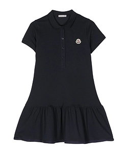 Moncler Enfant Ruffled Hem Polo Dress