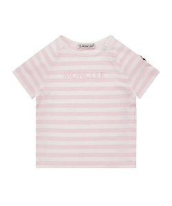Moncler Enfant Striped Logo T-Shirt