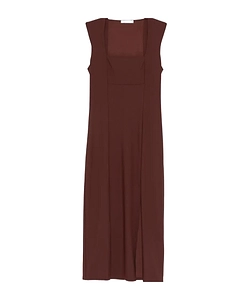 Square-Neck Midi Dress