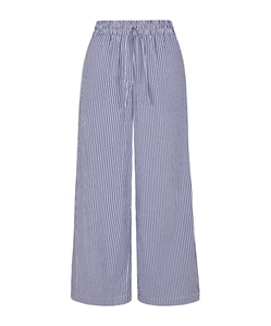 P.A.R.O.S.H. Cashine Striped Wide-Leg Pants
