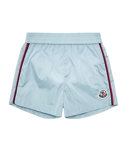 Moncler Enfant Tricolour-Trimmed Swim Shorts
