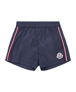 Moncler Enfant Tricolour-Trimmed Swim Shorts