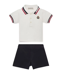 Moncler Enfant Tricolour-Trimmed Logo Patch Set