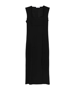 Square-Neck Midi Dress