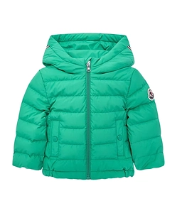 Moncler Enfant Zip-Up Hooded Puffer Jacket
