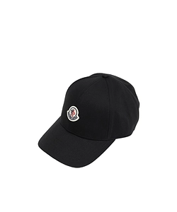 Moncler Logo Patch Curved Peak Baseball Cap