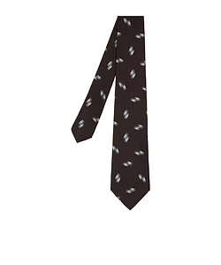 Abstract-Pattern Silk Tie