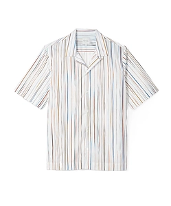 Short-Sleeved Shirt Identical Pinstripe