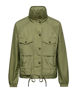 Moncler Grenoble High-Neck Drawstring Coat
