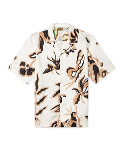 Bohemian Print Short-Sleeve Shirt