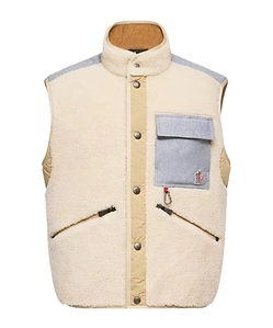 Moncler Grenoble Logo-Patch Button-Up Gilet