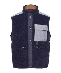 Moncler Grenoble Logo-Patch Button-Up Gilet