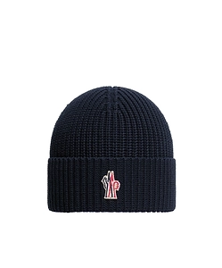 Moncler Grenoble Logo Patch Knitted Beanie