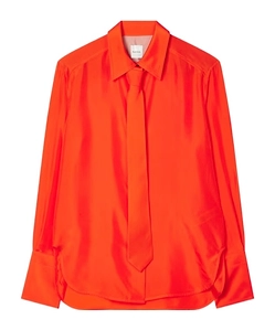 Paul Smith Long Sleeved Tie-Detail Shirt