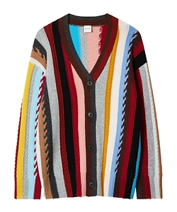 Paul Smith Signature Stripe Knitted Oversized Cardigan