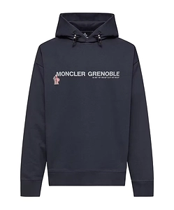 Moncler Grenoble Logo Printed Long-Sleeved Hoodie
