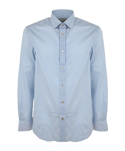 Paul Smith Striped Curved Hem Shirt