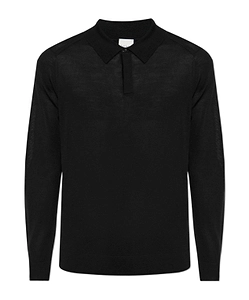 Paul Smith Long-Sleeve Knitted Polo Shirt
