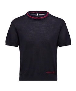 Moncler Jacquard Logo Crewneck Jumper