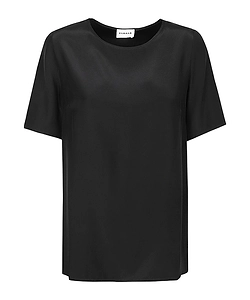 Silk Short-Sleeved Blouse