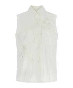 P.A.R.O.S.H. Embroidered Sleeveless Shirt