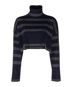 Striped Cropped Jumper