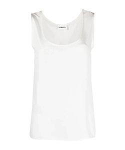 U-Neck Silk Tank Top