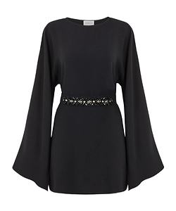 Wide-Sleeve Mini Dress