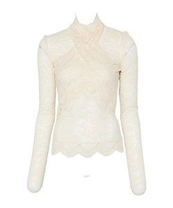 Lace Mock-Neck Top