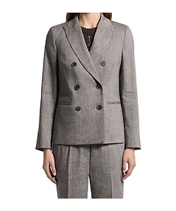 Peserico Double-Breasted Regular-Fit Blazer