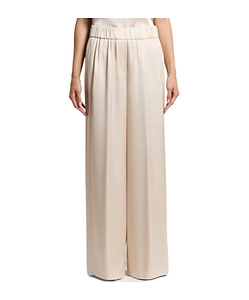 Peserico Satin Wide-Leg Pants