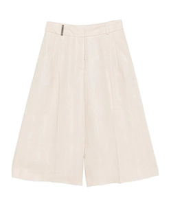Front-Pleat Shorts