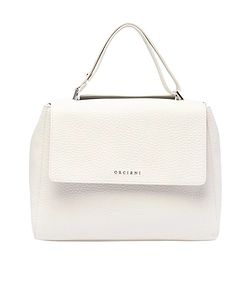 Orciani Sveva Logo Lettering Medium Shoulder Bag
