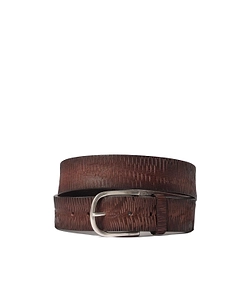 Textured-Finish Leather Belt