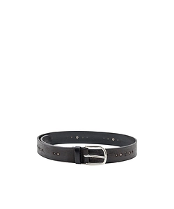 Stud-Embellished Floral-Pattern Belt